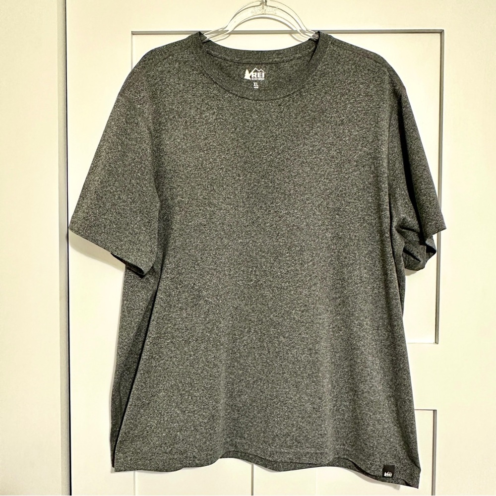 REI Co-op Men's Charcoal Heather Short Sleeve T-Shirt •XLarge